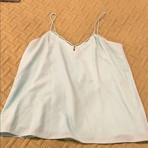 Baby blue, tank top, banana republic, size M